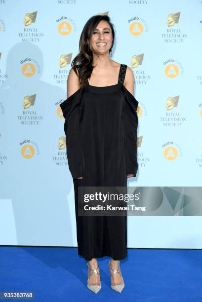 Anita Rani attends the RTS Programme Awards held at The Grosvenor House Hotel on March 20, 2018 in London, England.