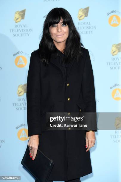 Claudia Winkleman attends the RTS Programme Awards held at The Grosvenor House Hotel on March 20, 2018 in London, England.