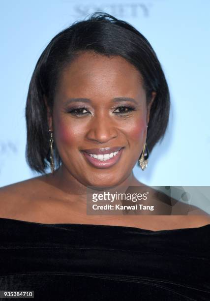 Charlene White attends the RTS Programme Awards held at The Grosvenor House Hotel on March 20, 2018 in London, England.