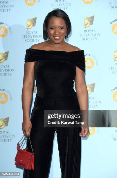 Charlene White attends the RTS Programme Awards held at The Grosvenor House Hotel on March 20, 2018 in London, England.