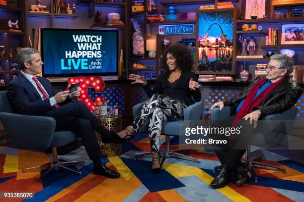 Pictured : Andy Cohen, Angela Bassett and Burt Reynolds --