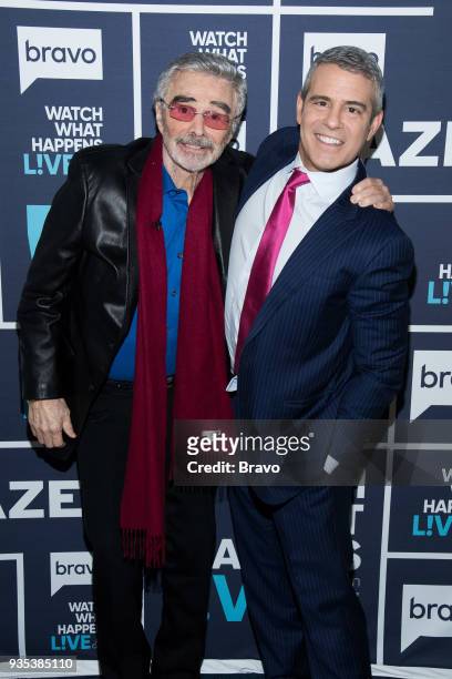 Pictured : Andy Cohen and Burt Reynolds --
