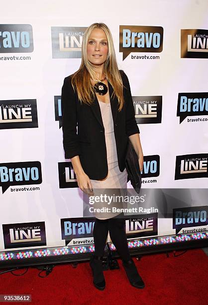 Actress Molly Sims attends Bravo's "Launch My Line" premiere party at Avenue on December 1, 2009 in New York City.