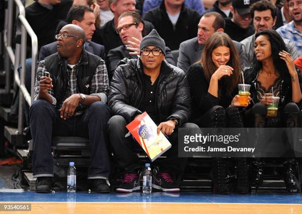 Tip attends the Knicks vs the Phoenix Suns Game at Madison Square Garden on December 1, 2009 in New York City.