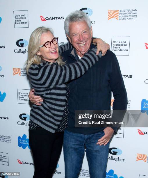 Director Gillian Armstrong and cinematographer John Seale attends the "Breath" premiere during the Australian International Screen Forum at Francesca...