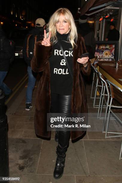 Jo Wood sighting on March 20, 2018 in London, England.