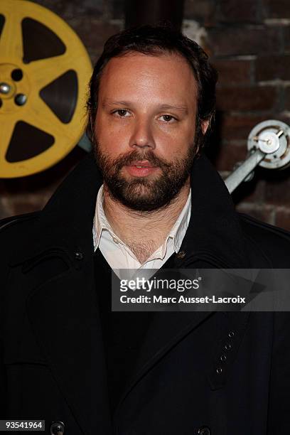 Yorgos Lanthimos poses for Greek Contemporary Cinema 6th Panorama at Le Cinema des Cineastes on December 1, 2009 in Paris, France.