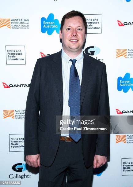 Producer Tom Williams attends the the "Breath" premiere during the Australian International Screen Forum at Francesca Beale Theater on March 20, 2018...