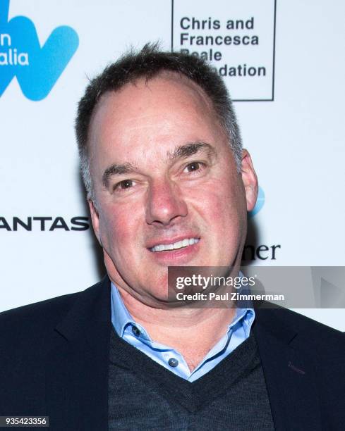 Screen Australia CEO, Graeme Mason attends the the "Breath" premiere during the Australian International Screen Forum at Francesca Beale Theater on...