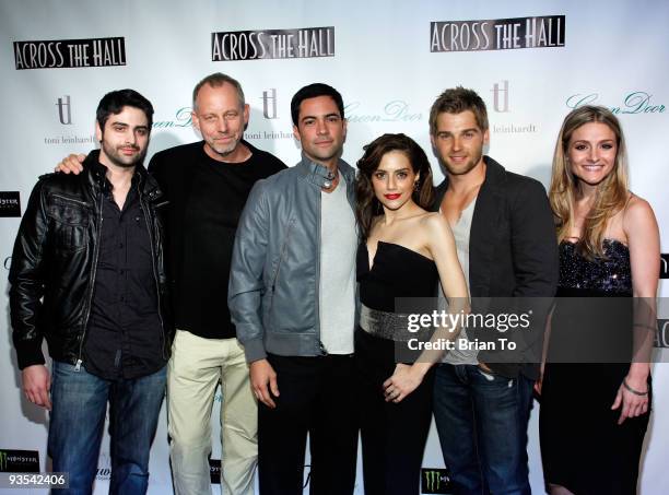 Director Alex Merkin, cast Brad Greenquist, Danny Pino, Brittany Murphy, Mike Vogel, and Natalie Smyka attend "Across The Hall" Los Angeles Premiere...