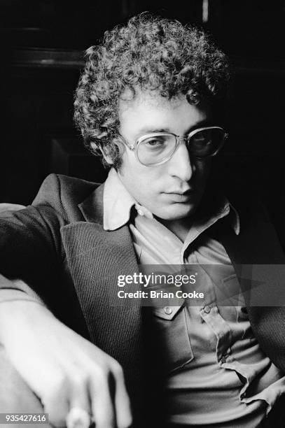 Keith Reid, lyricist with Procol Harum photographed at The Theatre Royal in London's Covent Garden on 6th May 1972.