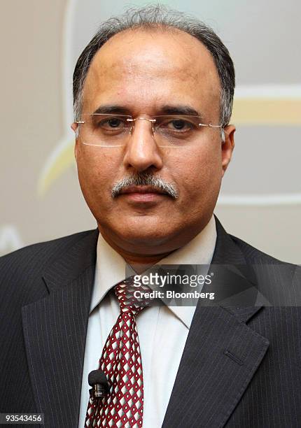 Anil Sardana, managing director of Tata Teleservices Ltd., pauses during a news conference in New Delhi, India, on Wednesday, Dec. 2, 2009. India's...
