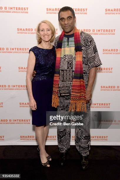 Shared Interest Founding Executive Director Donna Katzin and incoming Amnesty International Secretary-General Kumi Naidoo attend the Shared Interest...