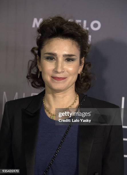 Actress and director Valeria Bertuccelli attends 'La Reina del Miedo' premiere at Village Recoleta Cinemas on March 20, 2018 in Buenos Aires,...