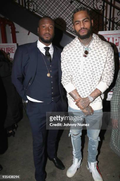 Marcus A. Clarke and Dave East attend the"Rapture" Netflix Original Documentary Series, Special Screening at The Metrograph, New York at Metrograph...