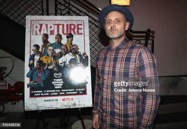 Director Gabriel Noble attends the"Rapture" Netflix Original Documentary Series, Special Screening at The Metrograph, New York at Metrograph on March...