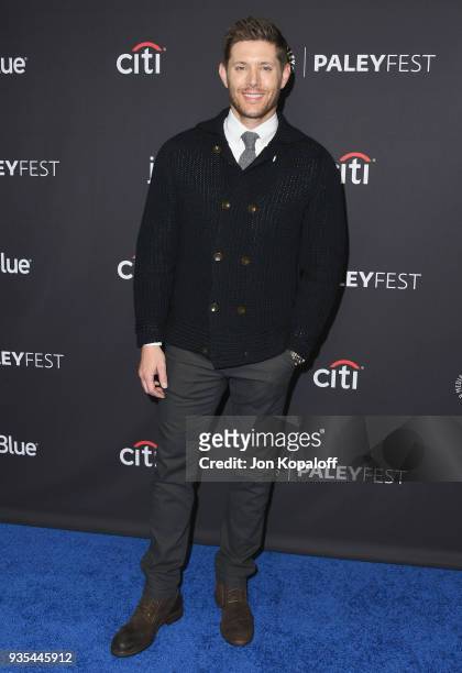 Jensen Ackles attends the 2018 PaleyFest Los Angeles - CW's "Supernatural" at Dolby Theatre on March 20, 2018 in Hollywood, California.