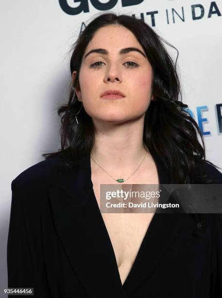 Emily McEnroe attends the "God's Not Dead: A Light in Darkness" premiere at American Cinematheque's Egyptian Theatre on March 20, 2018 in Hollywood,...