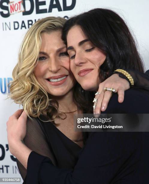 Actress Tatum O'Neal and daughter Emily McEnroe attend the "God's Not Dead: A Light in Darkness" premiere at American Cinematheque's Egyptian Theatre...