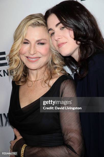 Actress Tatum O'Neal and daughter Emily McEnroe attend the "God's Not Dead: A Light in Darkness" premiere at American Cinematheque's Egyptian Theatre...