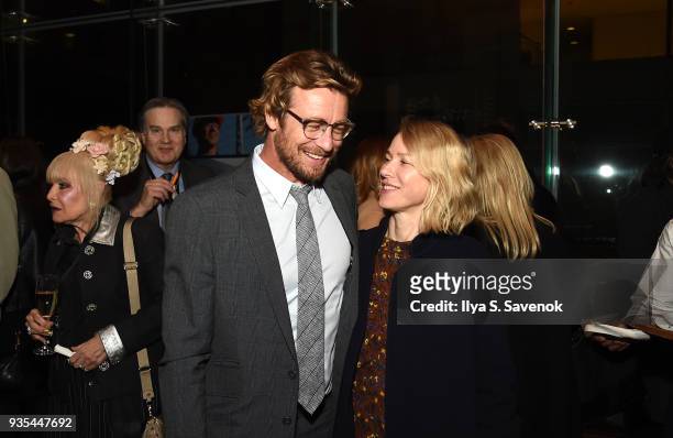 Actors Simon Baker and Naomi Watts pose during the Opening Night of the Australian International Screen Forum at Lincoln Center on March 20, 2018 in...