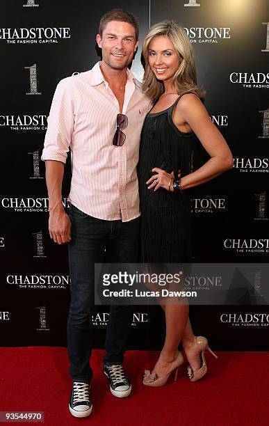 Heath Meldrum and Brodie Harper attend the Official Launch Party for Chadstone Shopping Centre, the largest shopping centre in the Southern...