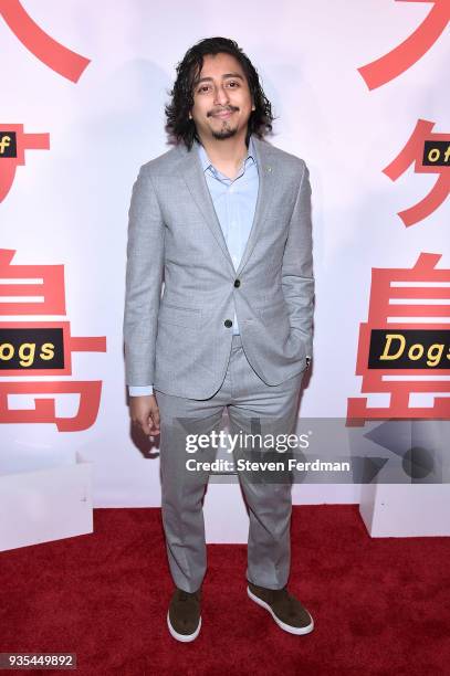 Tony Revolori attends the "Isle of Dogs" New York Screening at Metropolitan Museum of Art on March 20, 2018 in New York City.