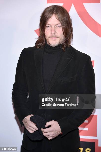 Norman Reedus attends the "Isle of Dogs" New York Screening at Metropolitan Museum of Art on March 20, 2018 in New York City.
