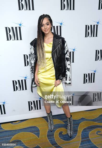 Sammi Sanchez attends the 25th Annual BMI Latin Awards at Regent Beverly Wilshire Hotel on March 20, 2018 in Beverly Hills, California.
