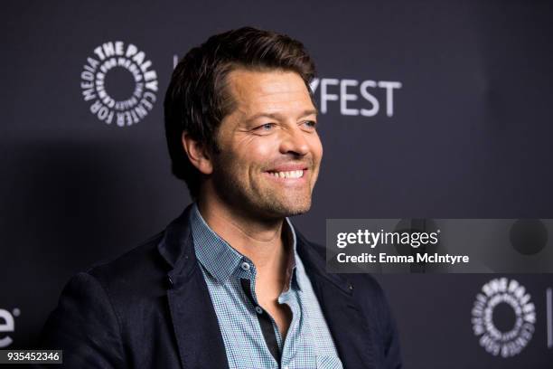 Misha Collins attends the Paley Center for Media's 35th Annual PaleyFest Los Angeles "Supernatural" at Dolby Theatre on March 20, 2018 in Hollywood,...