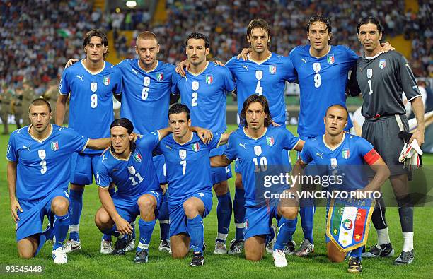 Italy's football team Alberto Aquilani, Danielle De Rossi, Gianluca Zambrotta, Nicola Legrottaglie, Luca Toni, Gianluigi Buffon Andrea Dossena,...