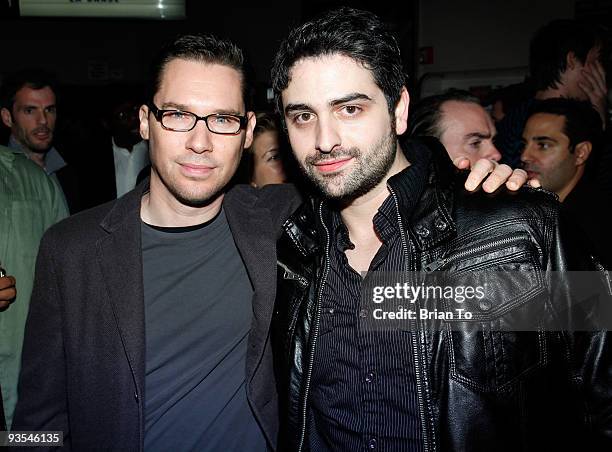 Directors Bryan Singer and Alex Merkin attend "Across The Hall" Los Angeles Premiere at Laemmle's Music Hall 3 on December 1, 2009 in Beverly Hills,...