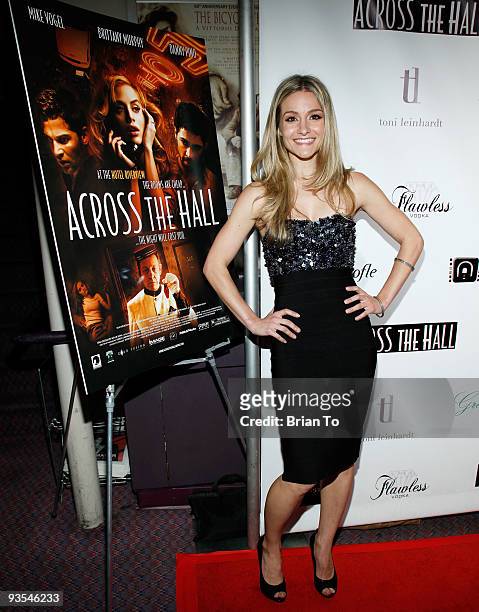 Actress Natalie Smyka attends "Across The Hall" Los Angeles Premiere at Laemmle's Music Hall 3 on December 1, 2009 in Beverly Hills, California.