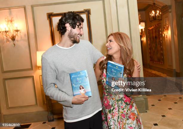 James Burnett and Roma Downey attend the "Box of Butterflies" Book Party on March 20, 2018 in Beverly Hills, California.