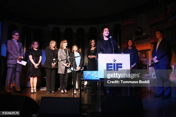 Sherry Lansing attends the Entertainment Industry Foundation 75th Anniversary Party hosted by Tony and John Goldwyn on March 20, 2018 in West...