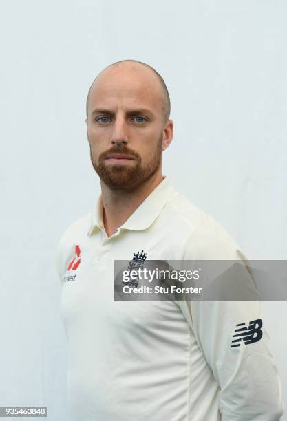 England player Jack Leach pictured during England nets ahead of the 1st Test Match against the New Zealand Black Caps at Eden Park on March 21, 2018...