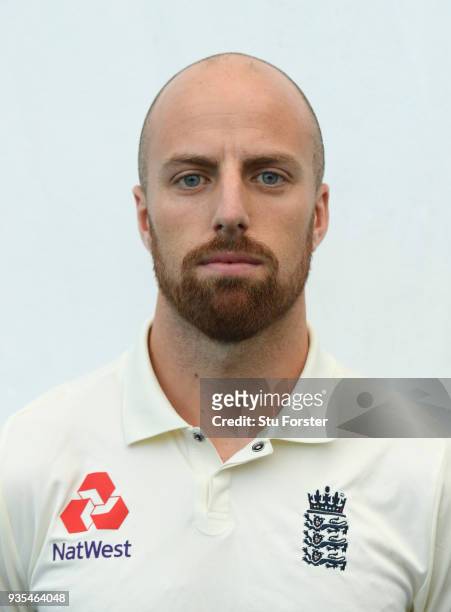 England player Jack Leach pictured during England nets ahead of the 1st Test Match against the New Zealand Black Caps at Eden Park on March 21, 2018...