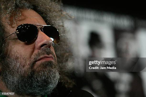 Sergio Rotman, of the Argentinean group Los Fabulosos Cadillacs, during a press conference to presente the new disc `El Arte De La Elegancia' on...