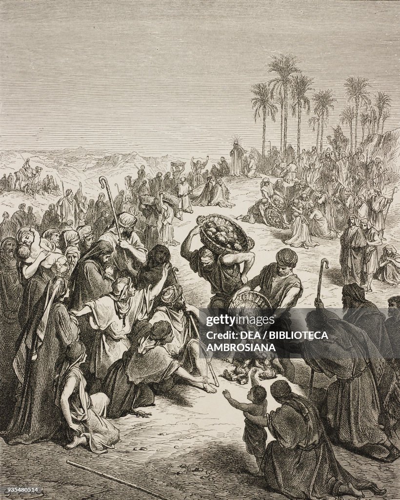 Jesus feeds the multitude