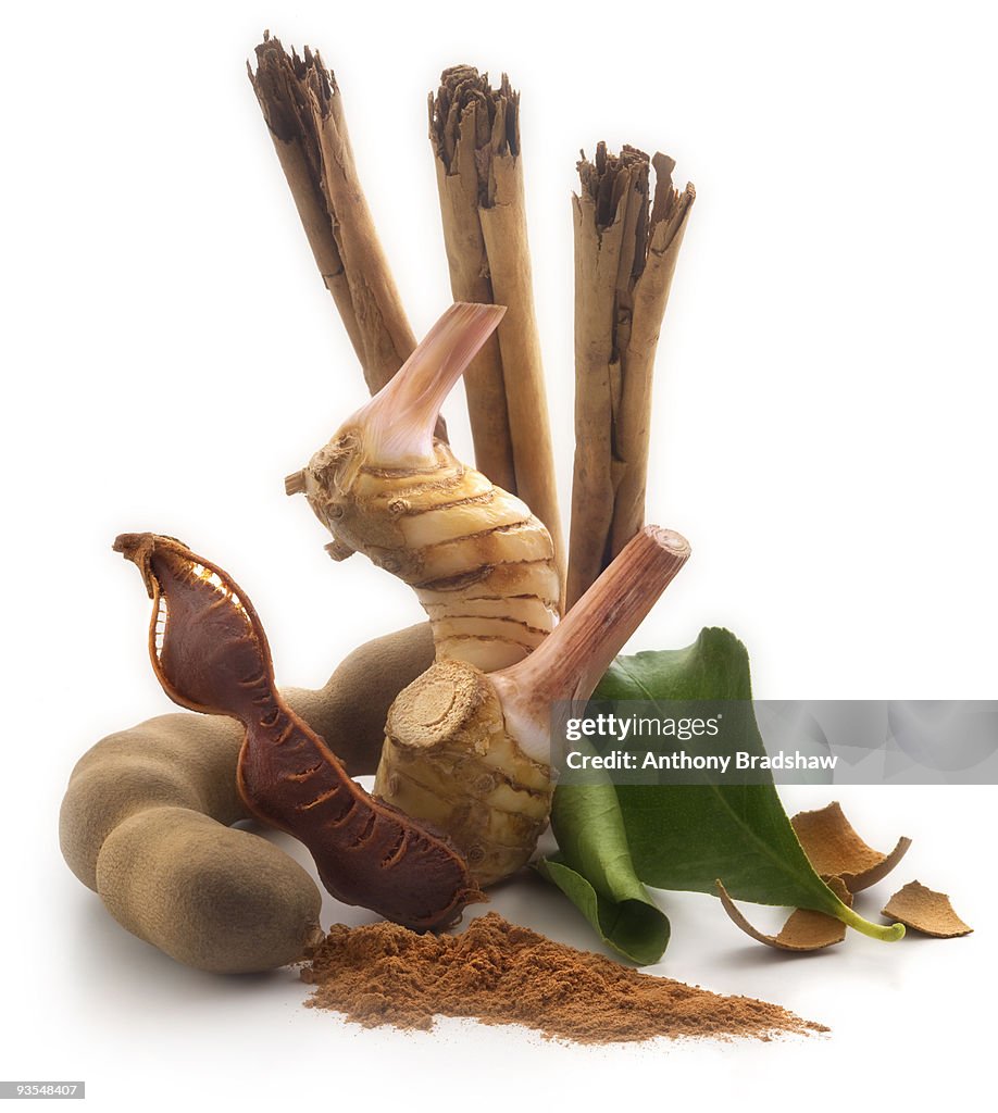 Tamarind, cinnamon and galangal