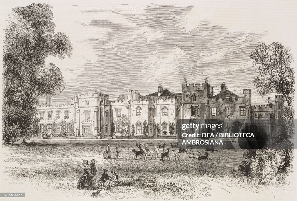 Panshanger House, Hertfordshire, the seat of Earl Cowper, United ...