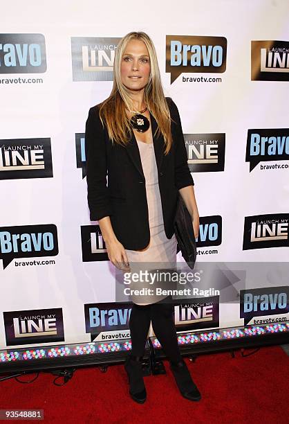 Actress Molly Sims attends Bravo's "Launch My Line" premiere party at Avenue on December 1, 2009 in New York City.