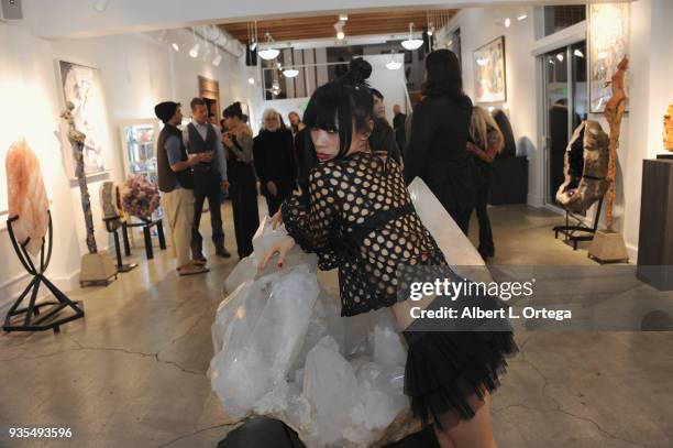 Actress Bai Ling attends The Launch Of The Institute For Transformational Thinking held at Mystic Journey Crystal Gallery on March 17, 2018 in...