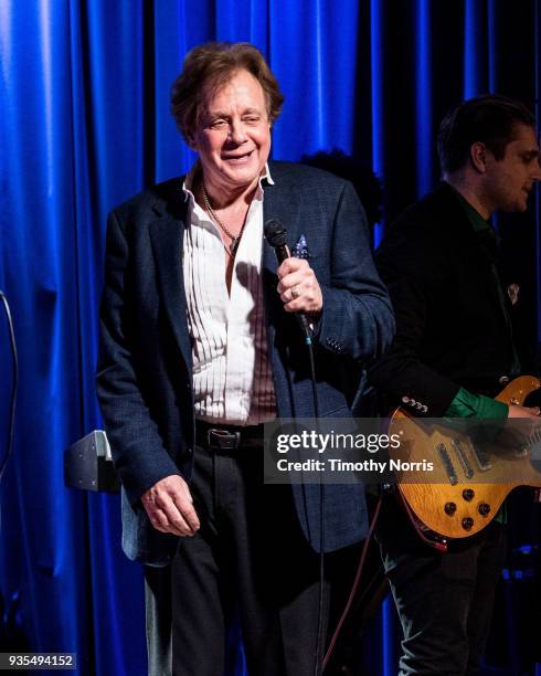 Eddie Money performs during An Evening With Eddie Money at The GRAMMY Museum on March 20, 2018 in Los Angeles, California.