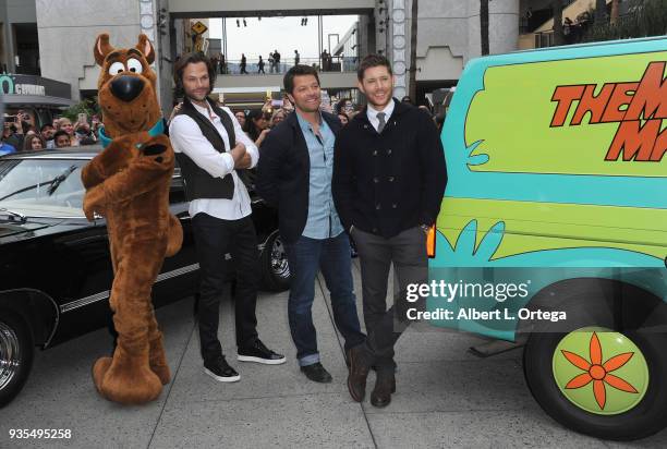 Scooby Doo, Jared Padalecki, Misha Collins and Jensen Ackles attends The Paley Center For Media's 35th Annual PaleyFest Los Angeles - "Supernatural"...