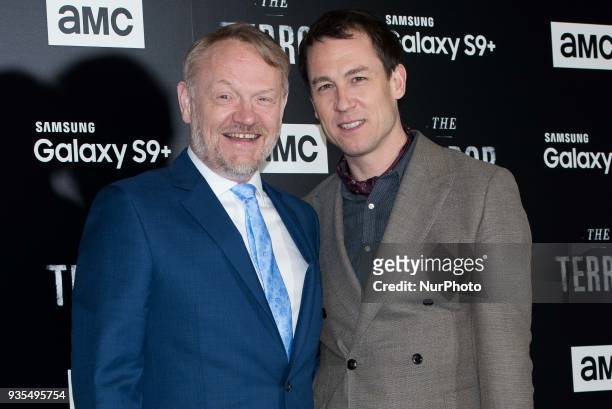Jared Harris and Tobias Menzies attend 'The Terror' AMC serie premiere in Madrid on March 20, 2018