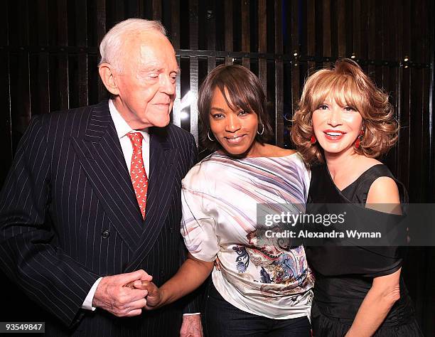 Henry Segerstrom, Angela Bassett and Elizabeth Segerstrom at The Grand Opening of AnQi where The An family of Crustacean teams up with Bloomingdales...