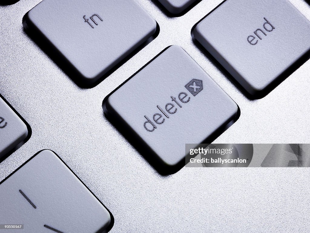 Delete Key On Computer Keyboard High-Res Stock Photo - Getty Images