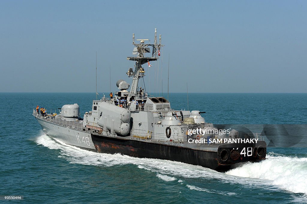 Ins Vinash The Indian Navy ship INS Vidyut is seen during an exercise in the ...