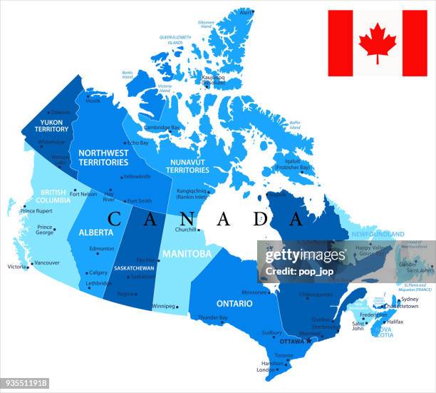 stockillustraties, clipart, cartoons en iconen met 04 - canada - blauwe plek geïsoleerde 10 - mississauga